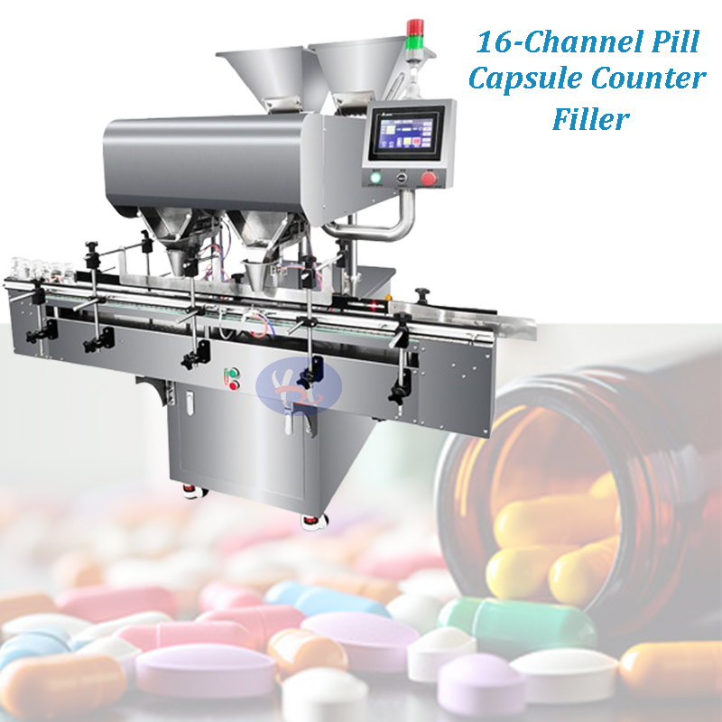10-60 Bottles/Min Automatic Intelligent Capsules Tablet Pills Counting and Packing Line