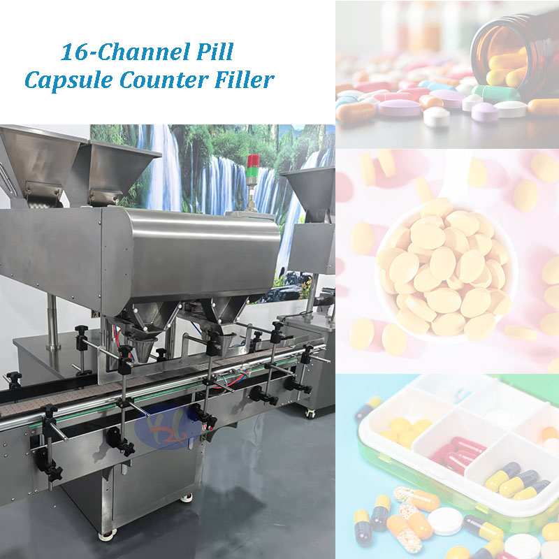 10-60 Bottles/Min Automatic Intelligent Capsules Tablet Pills Counting and Packing Line