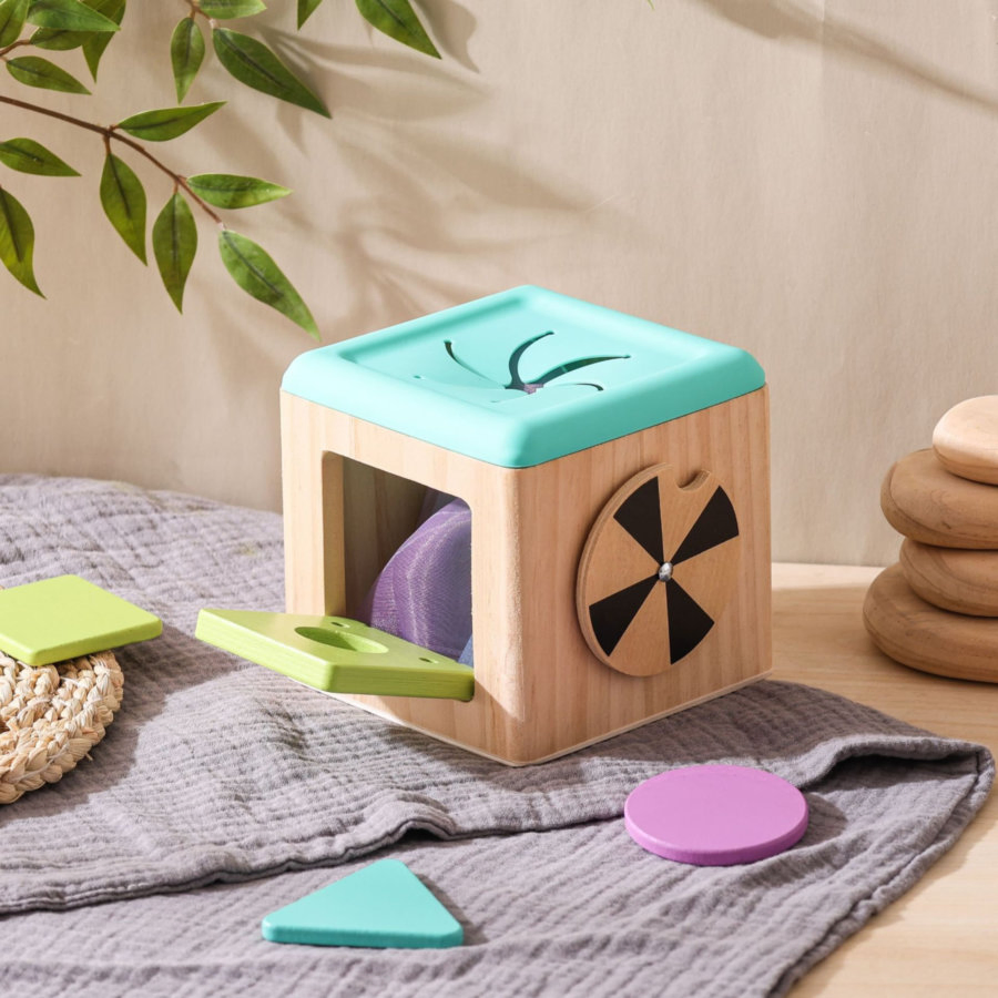 Montessori Educational Toy Natural Wooden Collection for Toddler Cognitive Development