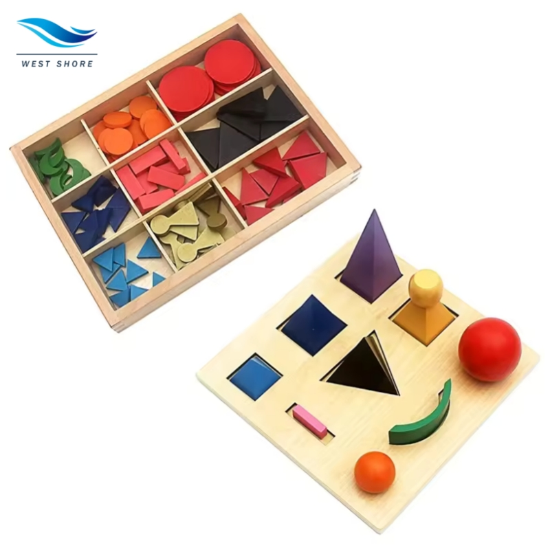 Montessori Wooden Lacing Beads Set for Hand-Eye Coordination and Counting Toys