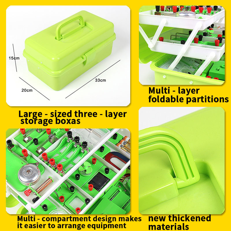 Upgrade Physics Electricity Experiment Set Electromagnet Science Discovery Kit Educational Circuit Kit for School Lab.