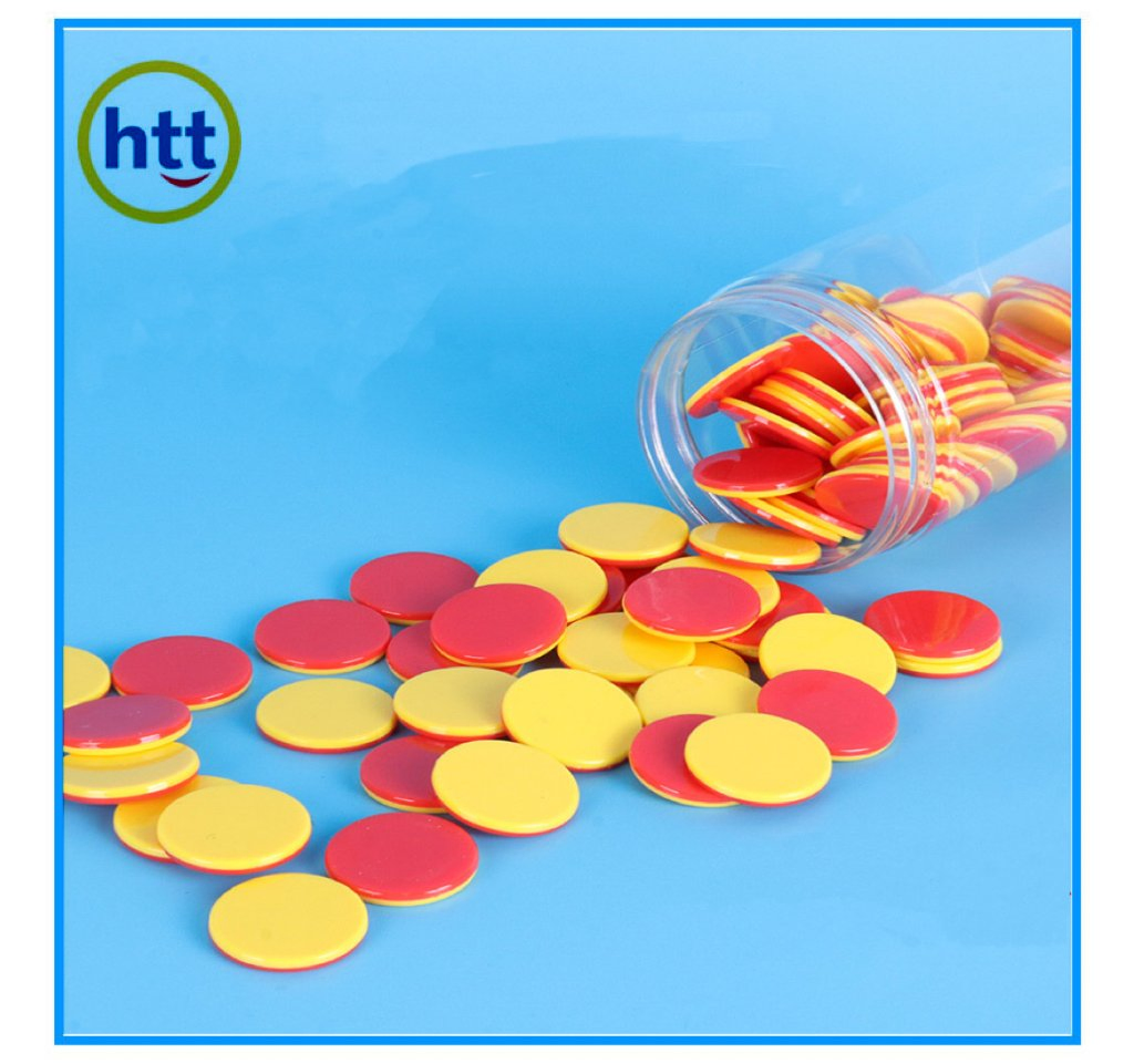 Double Color Plastic Counting Chips, Games Toy Kids Math Learning Counters