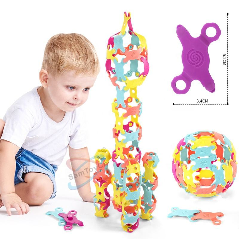 Kids Educational 408PCS Stem Toy colorful Splicing Interlocking Bricks Versatile Puzzle Building Block Sets