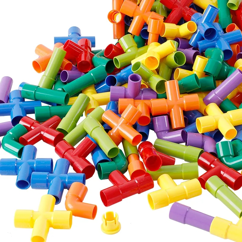 Educational Toy Building Block Set, Stem Learning Toy Tube, Plastic Pipe Building Blocks