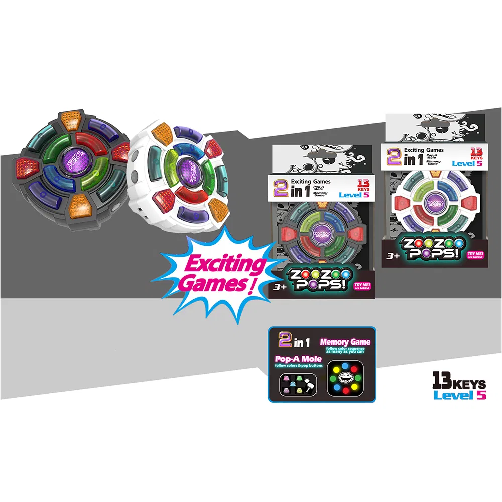 New Arrive High Quality Wholesale Kids Educational Handheld Electronic Memory Game Press Key Finger Training Toys with Lights and Sound