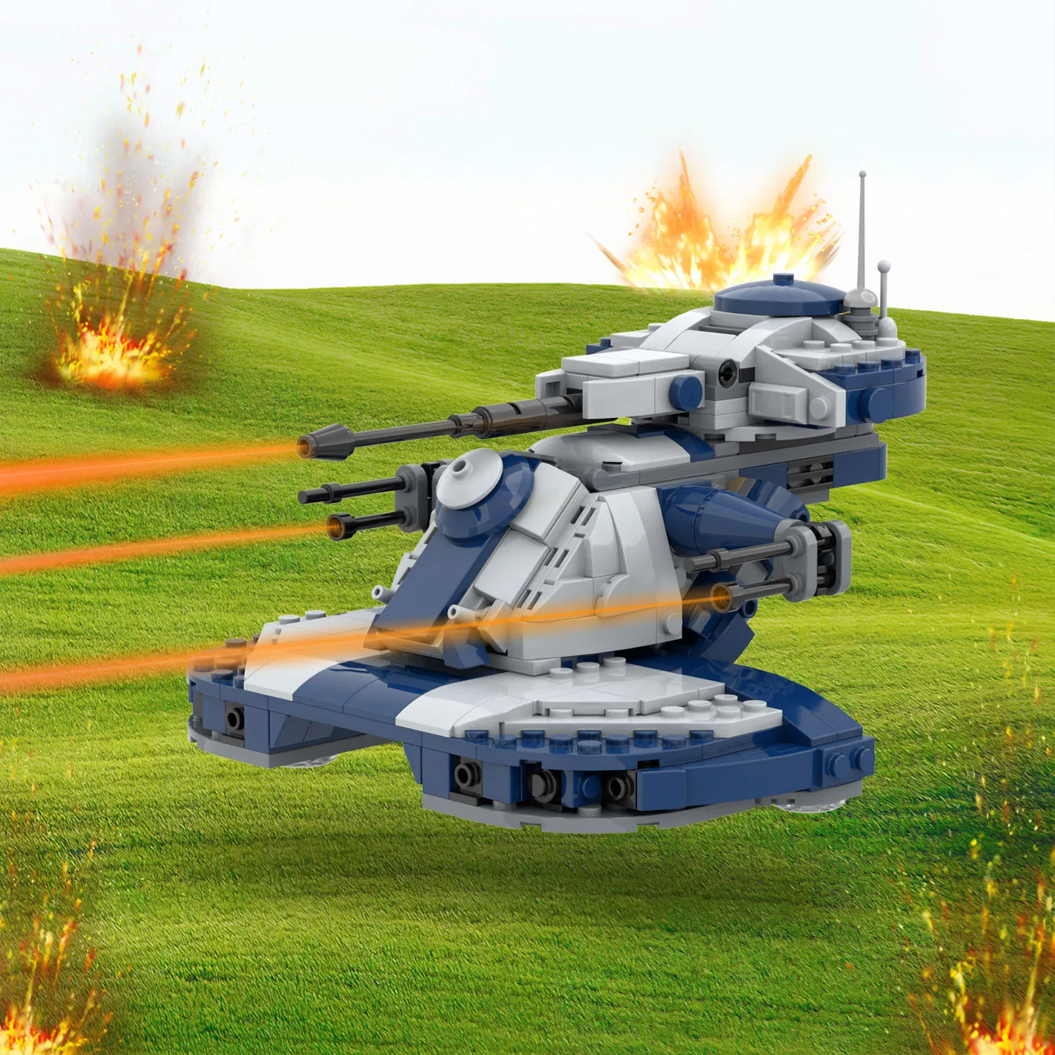 Hot Star Wars Aat Armored Assault Tank Building Blocks Bricks Sets Compatible for Child Model Puzzle Toys 398PCS