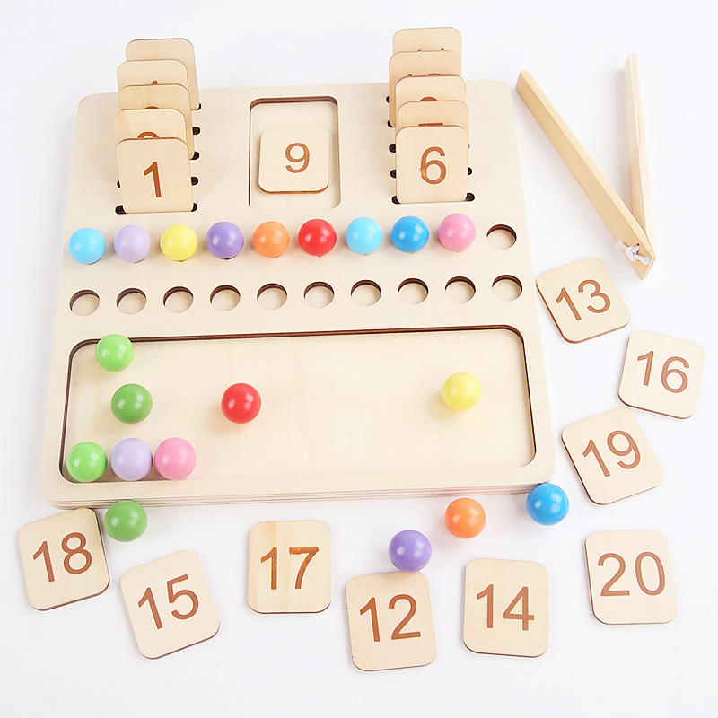 Zhiqu Two-in-One Digital Learning Board Fun Wooden Toys Children's Baby Educational Education-Addition Subtraction Math Toys
