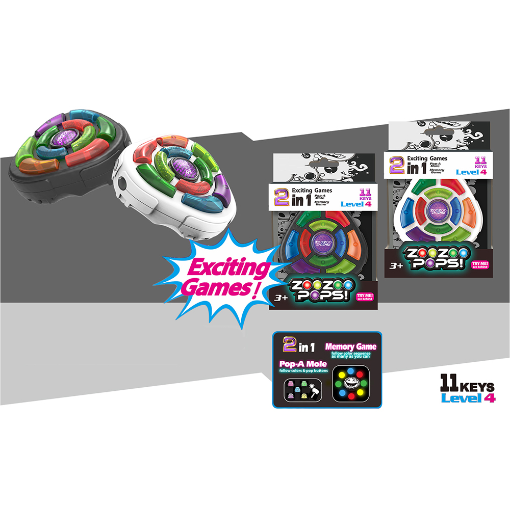 New Arrive High Quality Wholesale Kids Educational Handheld Electronic Memory Game Press Key Finger Training Toys with Lights and Sound