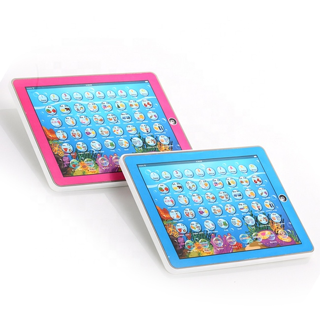 2D English Russian Bilingual Language Learning Machine Toy Early Education Toys Multifunctional Intelligent Toys for Child Educational Learning Machine for Kids