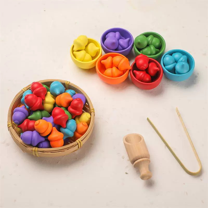 Hand-Eye Coordination Toys Cognitive Color Matching Beads Game