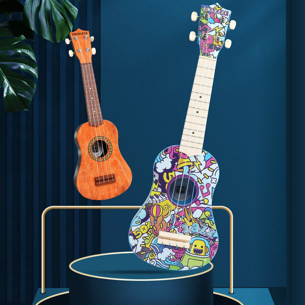 21-Inch Toy Ukulele Kids Play Early Educational Learning Musical Instrument Gift Toys