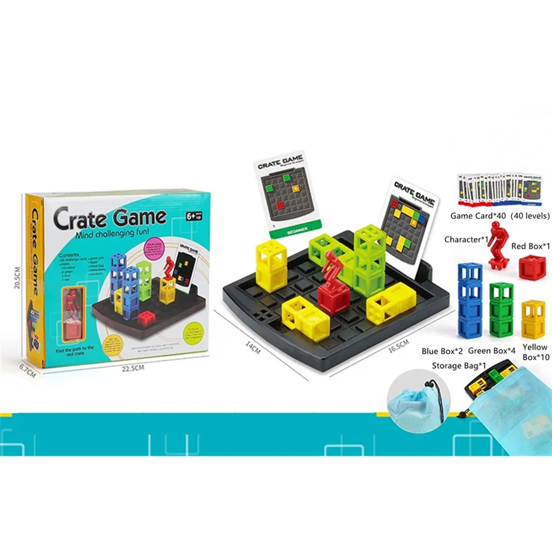 Hand-Eye Coordination Children Toys Creative Ability Judgment Spatial Intelligence Card Type Desktop Game Puzzle Toy Jump Box Game