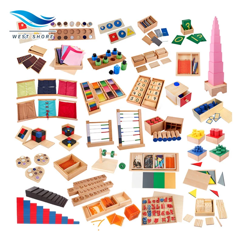 Wooden Rainbow Balls Toys Montessori Materials Natural Round Balls with Tray Color Sorting Educational Toys for Children