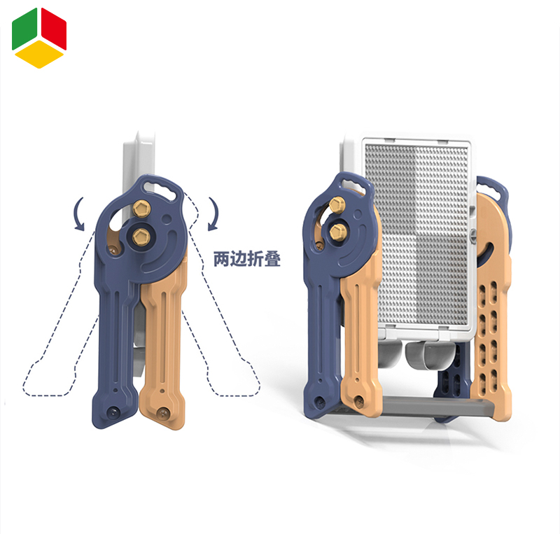 QS Children′ S Early Education Funny Block Table Chair Set Kids DIY Block Toys Multifunction Fold Painting Study Building Block Table Baby Learning Toys