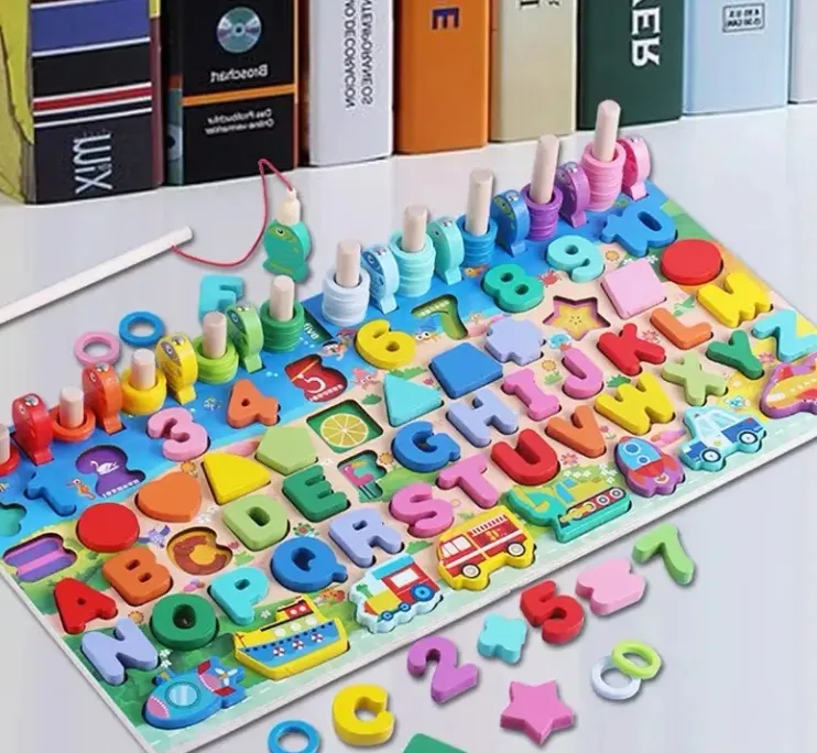 Baby Logarithm Board Interactive Educational Toy Gift