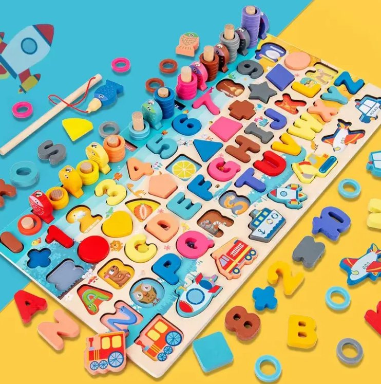 Baby Logarithm Board Interactive Educational Toy Gift