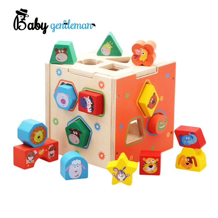 Hottest Educational Toy Wooden Shape Sorter Cube for Children Z12232D