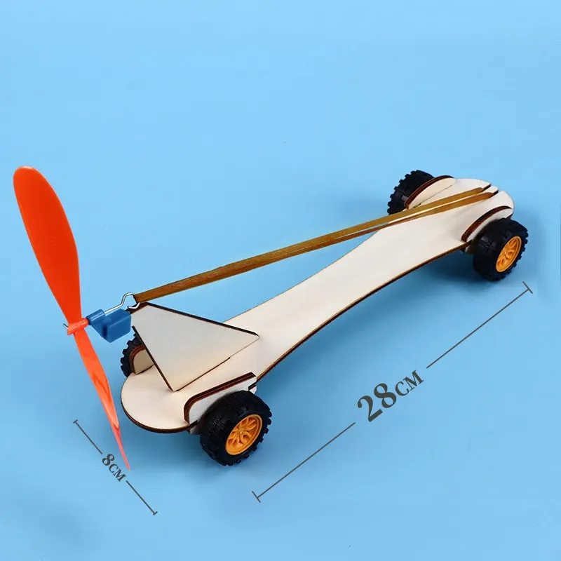Rubber Band Power Car DIY Science Experiment Kits Fun School