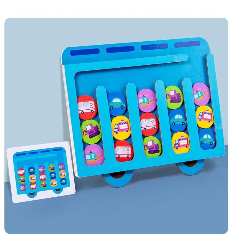 Four-Color Chess Puzzle Logical Thinking Game Toy