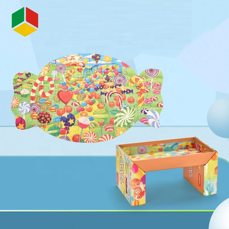 QS Toys 100PCS Logical Thinking Training Intelligence Parent-Child Interactive Table Games Early Education Candypuzzle Toy