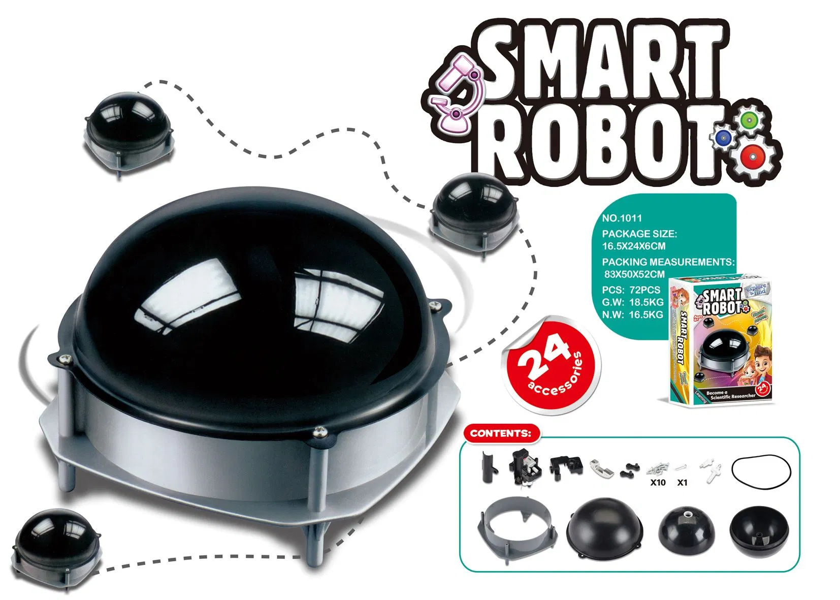 Stem Kids School Science Kit Green Rocket Science Toys Physics Experiment Set