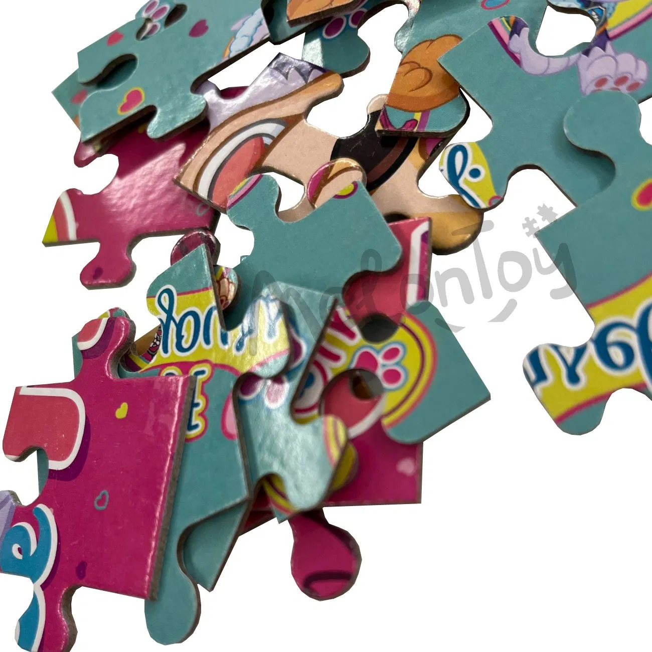 Parent-Child Interactive Game DIY Egg Shape Jigsaw Puzzle Double Printing Puzzle Christmas Gifts Kids Educational Paper Puzzle Game Toys