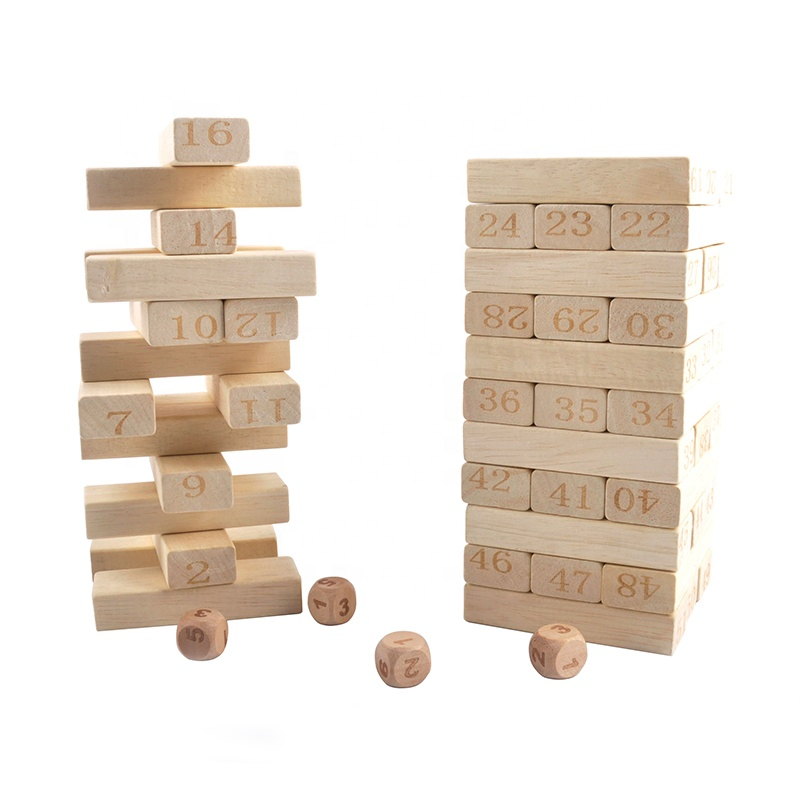 Giant Games Outdoor Wooden Timber Tower Tumbling Towers Building Blocks Set