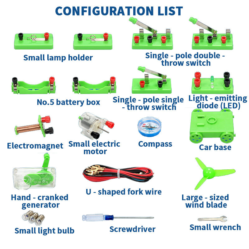 Basic Circuit Kit Physics Electricity Experiment Set Stem Science Circuit Set Magnetic Levitation Experiment Kit Science Lab Kit for Kids