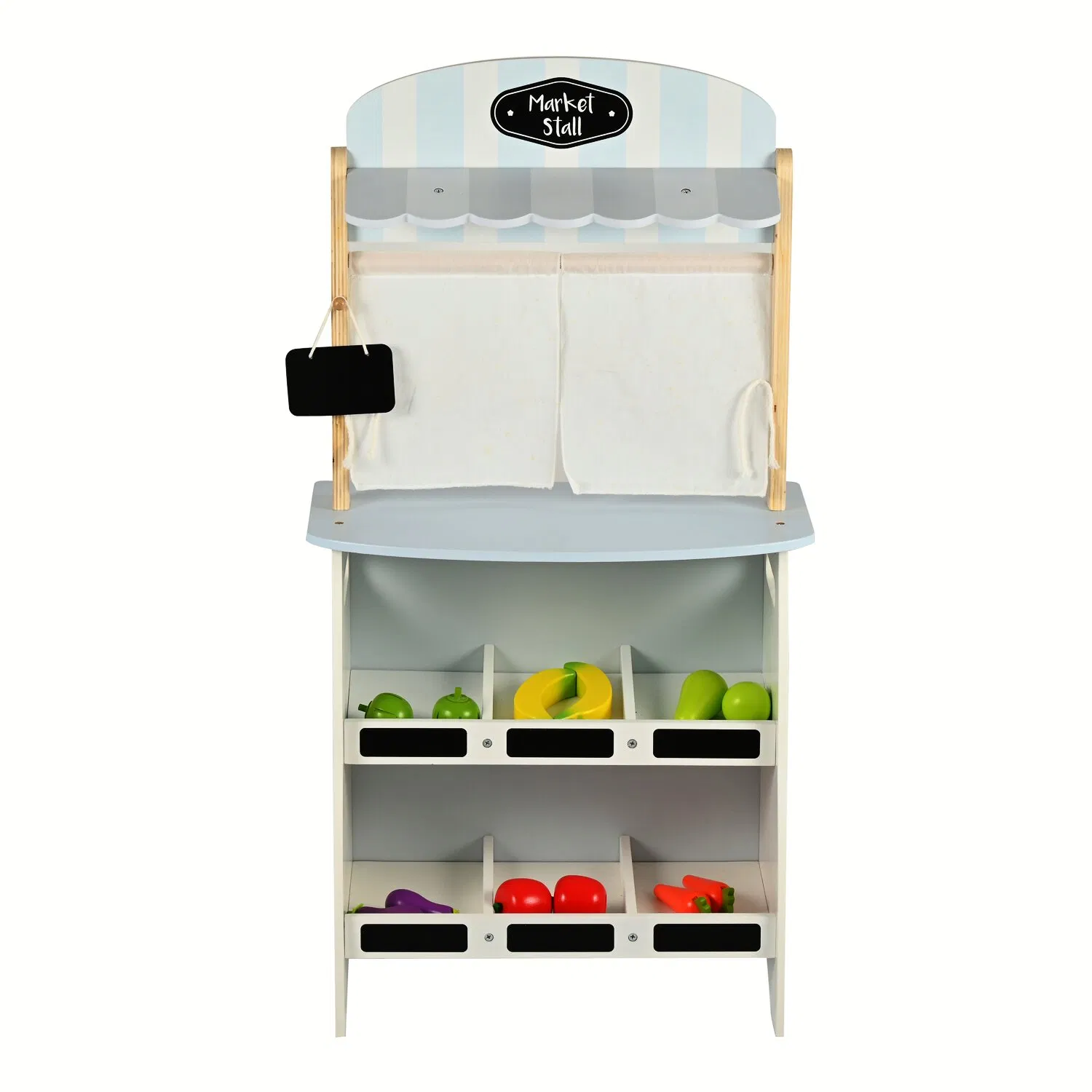 Wooden Educational Montessori Wholesale Role Playing Baby Kids Children Toys Shop Market Stand Toy