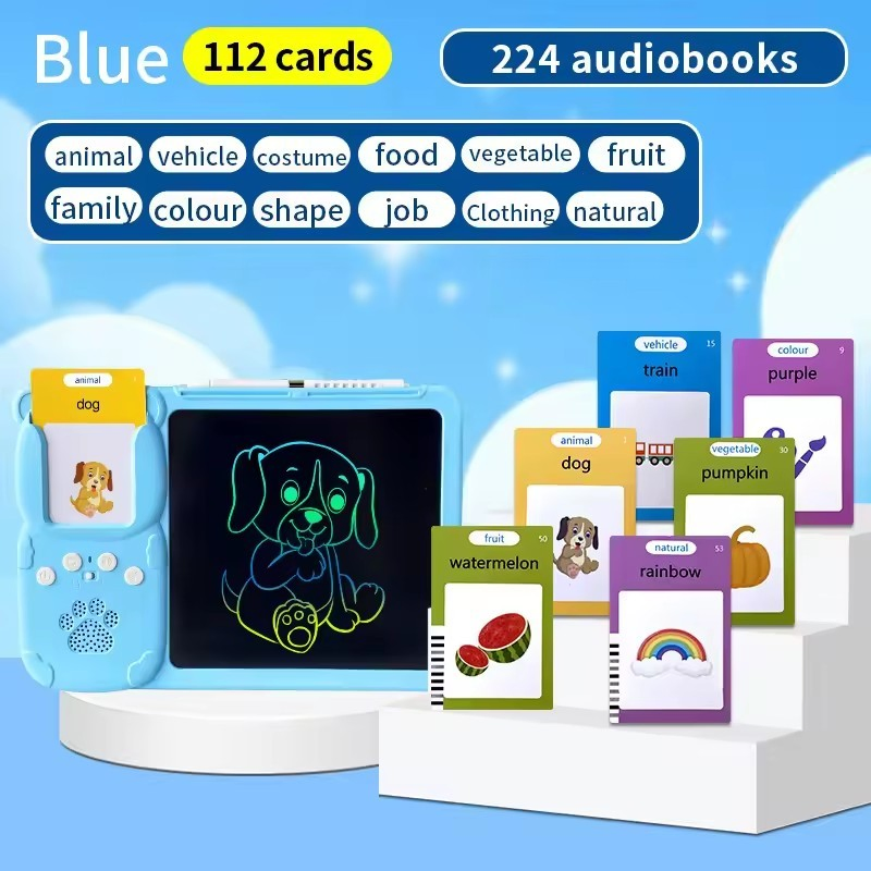 Baby Toys Kids Development Gifts Talking Flash Cards Cognitive Cards Hand Drawing Toys Early Educational Learning Kids Toys