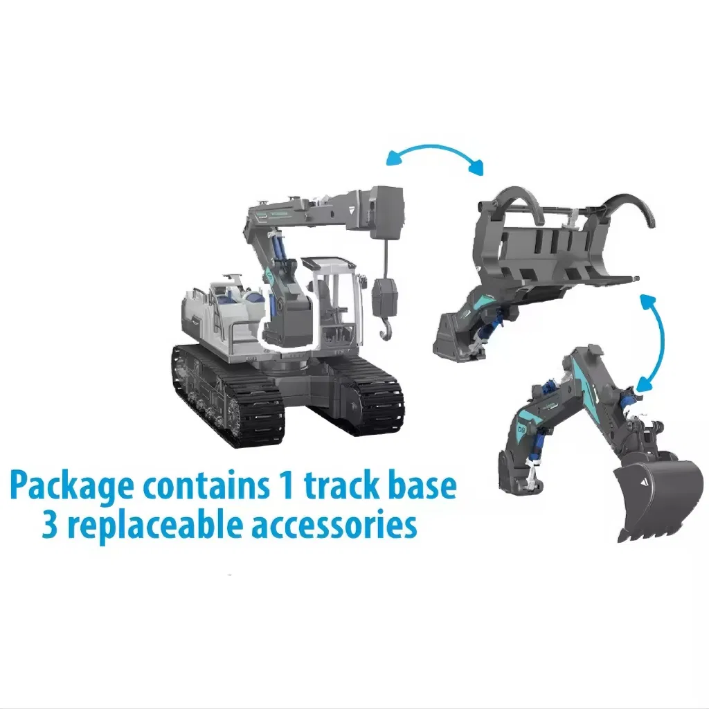 Xinbo Stem Toys Science Kits Excavator Hydraulic Power Building Blocks Engineering Explore Children Learning Educational Toys