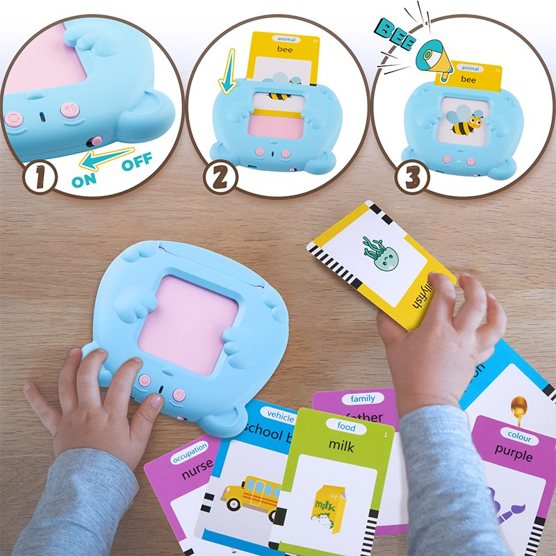 Baby Intelligent Language Learning Kids Toys Early Education Audible Card Machine