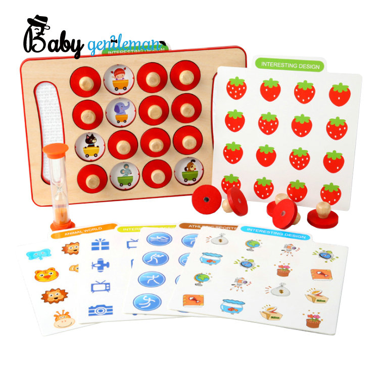 Wooden Matching Game Chess Exercise Memory Training Early Educational Toys Z12046e