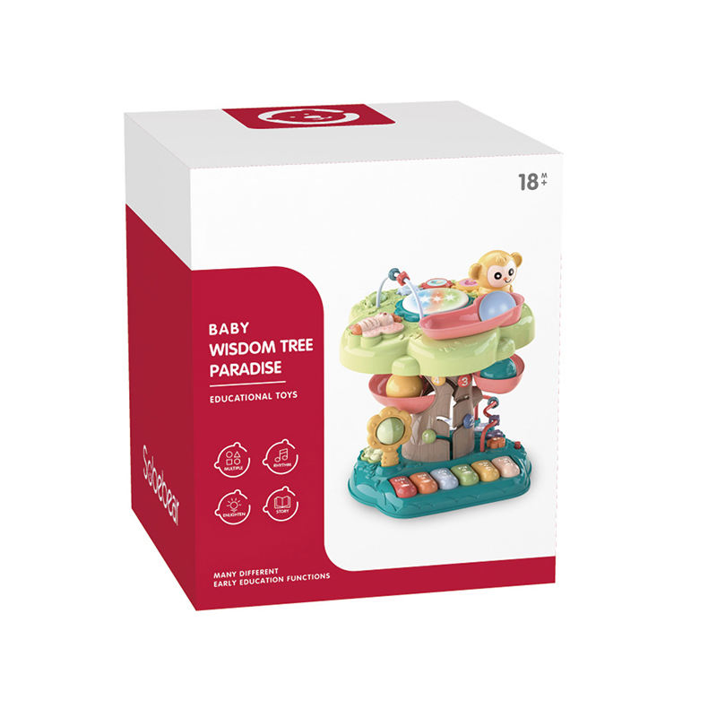 Hot Sale Wholesale Wisdom Tree Paradise Early Learning Multifunction Piano Keyboard Musical Educational Toy for Kids