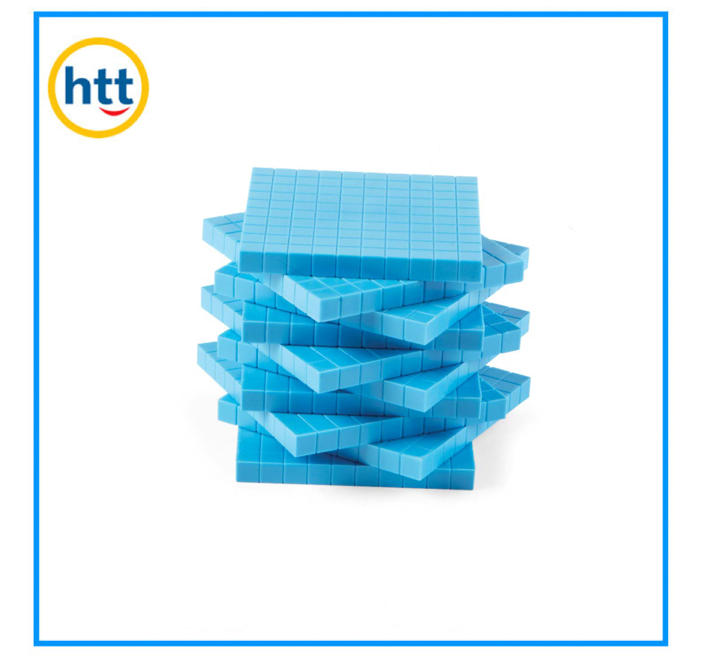 Plastic Base Ten Blocks, Educational Number Blocks Toys, Early Counting Math in School Home Kids Toy, Base 10 Blocks Learning Toys