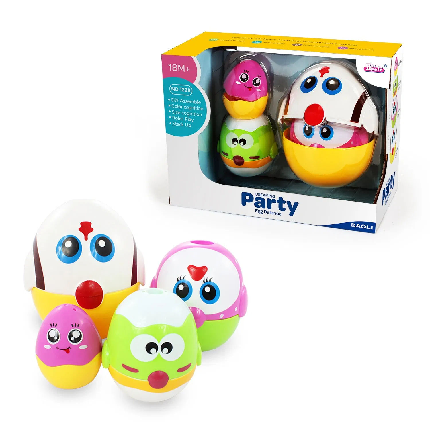 Baoli Easter Egg Stuffer Stacking Baby Toy Early Learning and Cognitive Development