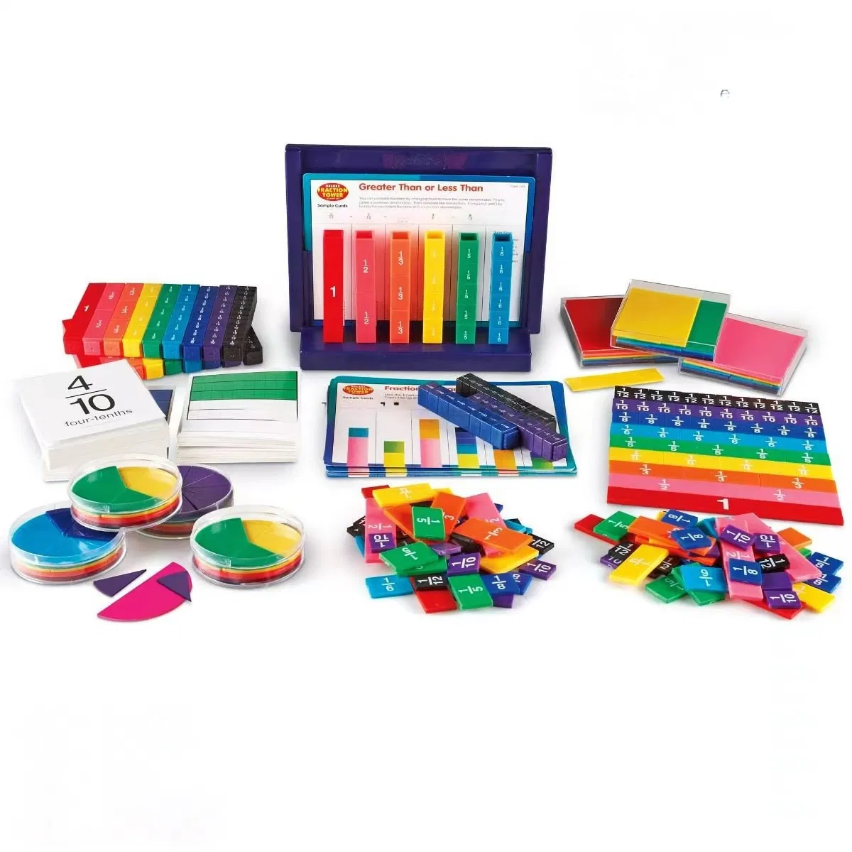 Baby Child Math Montessori Material Manipulatives Play Stick Learning Cube Games Educational PP Fraction Circle Toys