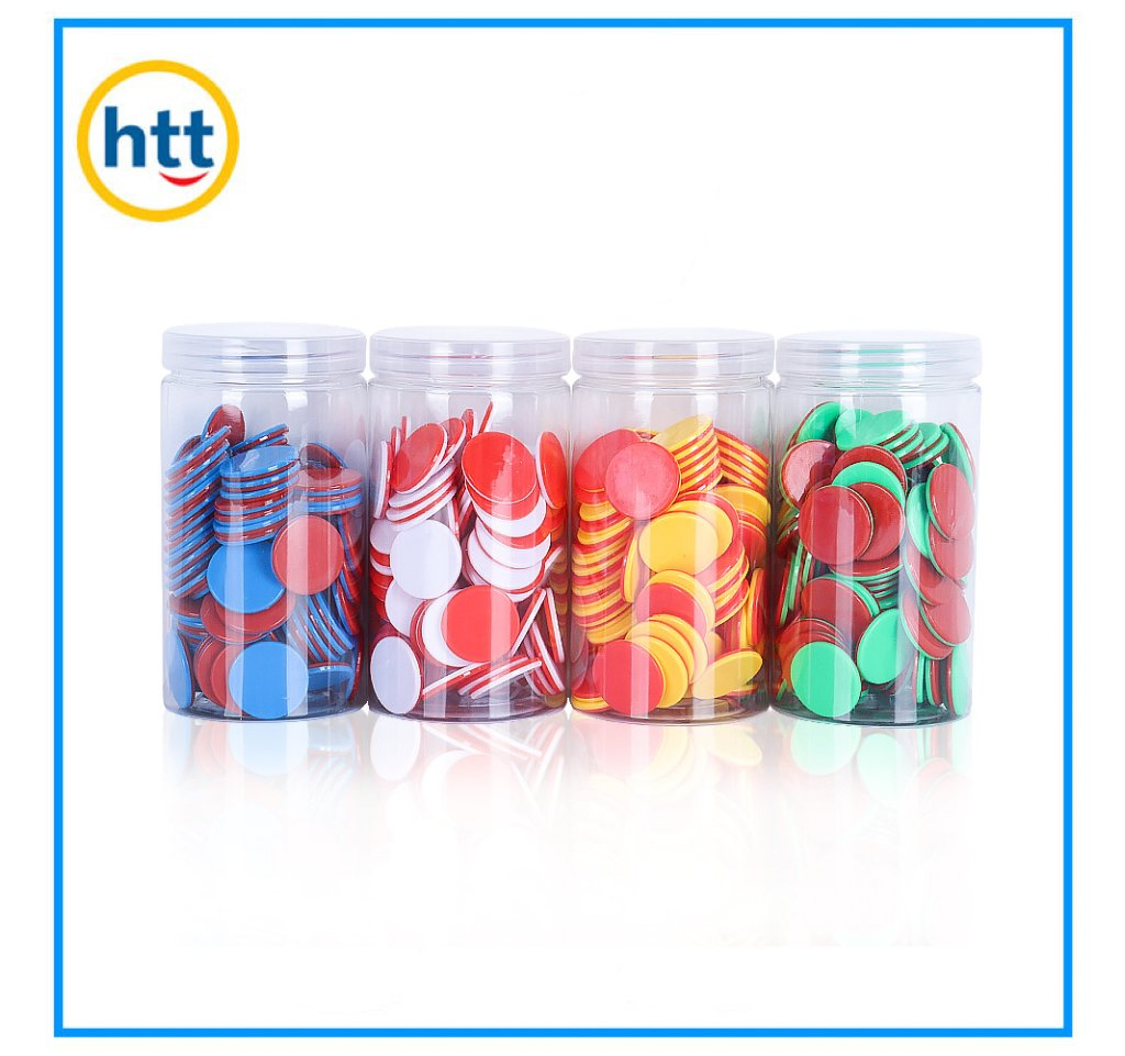 Double Color Plastic Counting Chips, Games Toy Kids Math Learning Counters