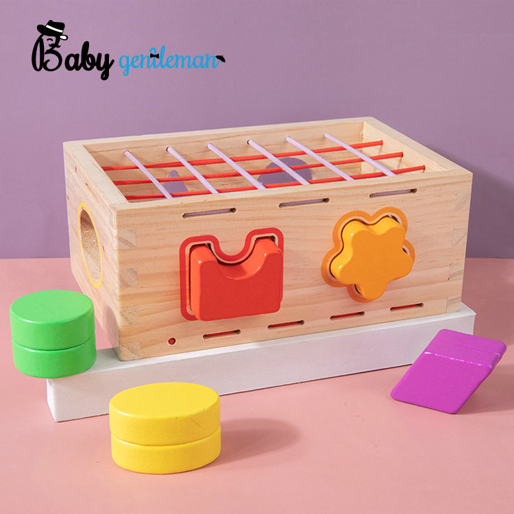 Kids Wooden Learning Cube Activity Shape Sorter Toys Z12142e