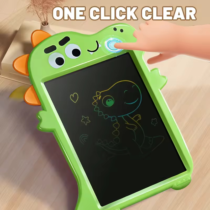 Early Education Stem Learning Drawing Toy for Kids 10-Inch Crocodile LCD Writing Tablet Digital Writing Pads