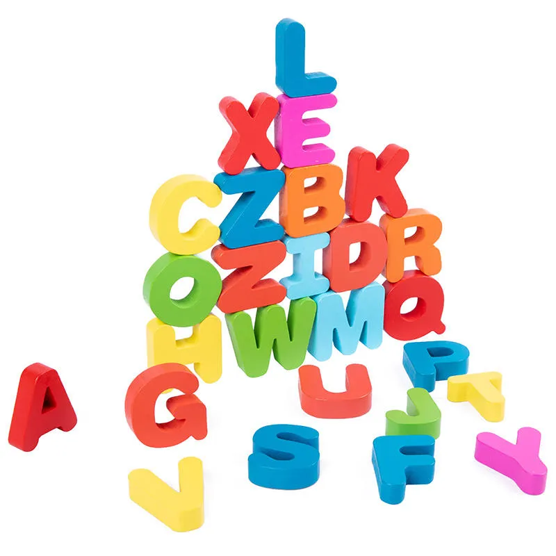 Wooden Letter Matching Card Puzzles 3