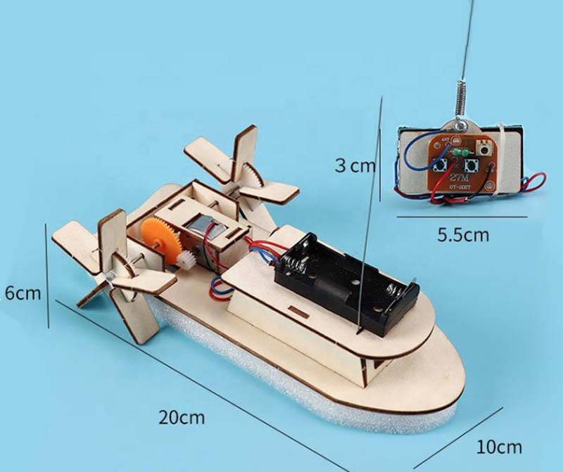 DIY Kit Remote Control Boat Stem Technology Science Experiment for Kids