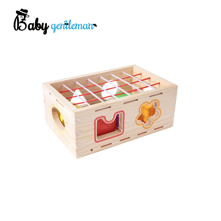 Kids Wooden Learning Cube Activity Shape Sorter Toys Z12142e