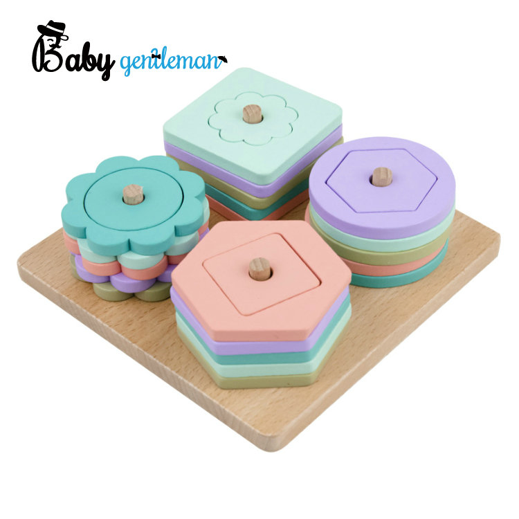 Classic Kids Shape Sorter and Stacking Wooden Educational Toys for Wholesale Z13125ae