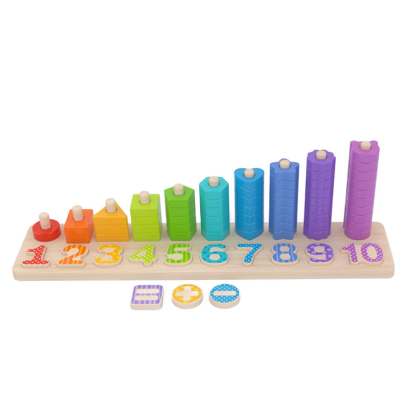 Wooden Learning Educational Math Toy Counting Numbers Abacus