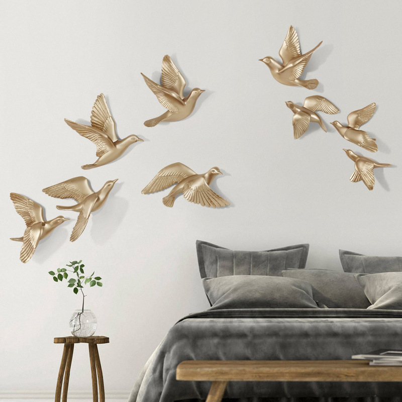 Charming Bird Resin Wall Art for Home Decor