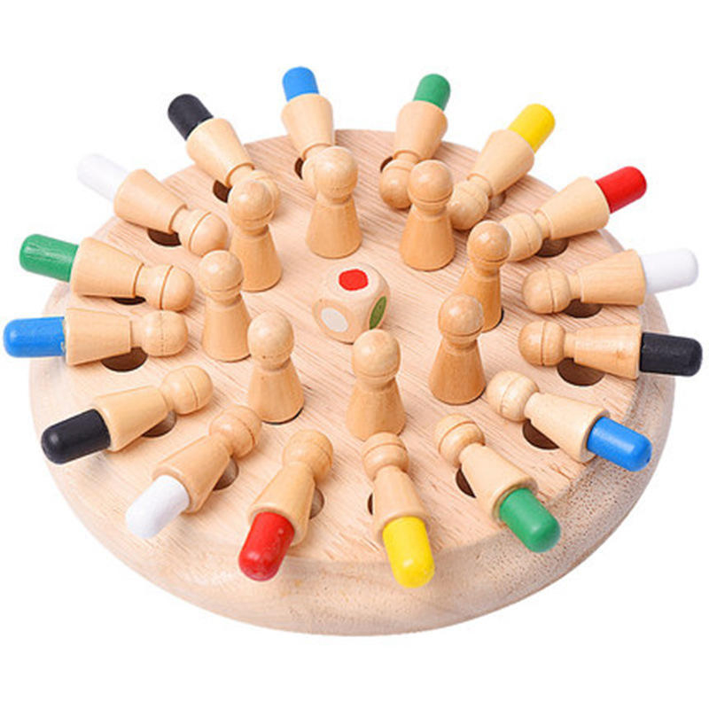 Wood Memory Chess Focus Training Toys Intelligence Development Board Game Toy