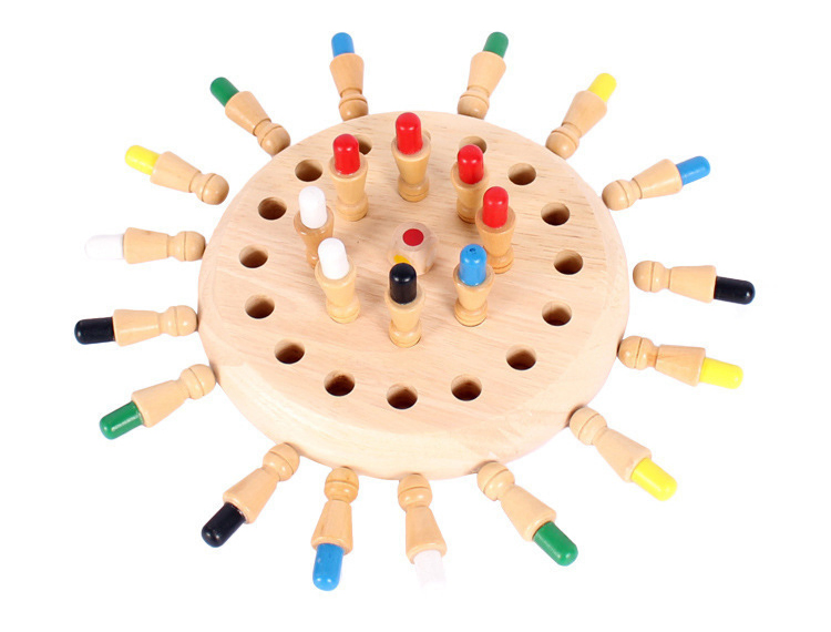 Wood Memory Chess Focus Training Toys Intelligence Development Board Game Toy