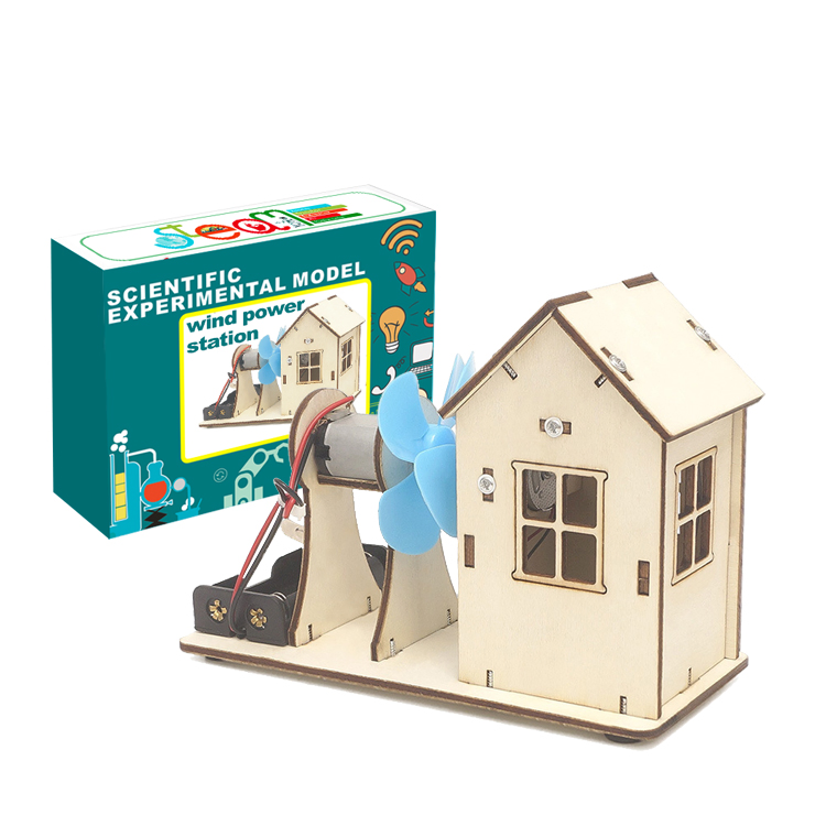 Shopfiy Hot New Toys 2021 Kids Wind Power Plant Science Experiment Kits Stem DIY