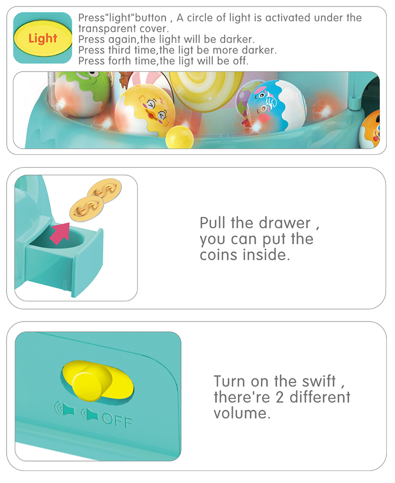 Interactive Claw Machine Toy for Kids: Musical Learning Fun